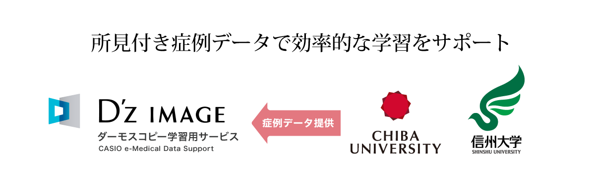 所見付き症例データで効率的な学習をサポート